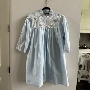 Vintage Sara Beth cotton nightgown short pajama dress XL